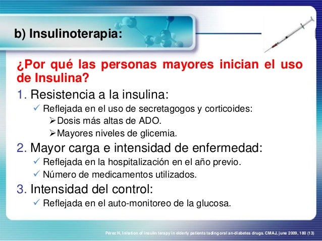 Metformina e Insulina en el anciano con Diabetes. Metformina e Insulina en el anciano con Diabetes.