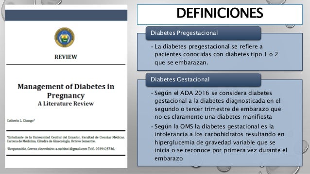 Diabetes en el embarazo Diabetes en el embarazo