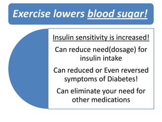 Importance of Exercise with Diabetes | PPTX