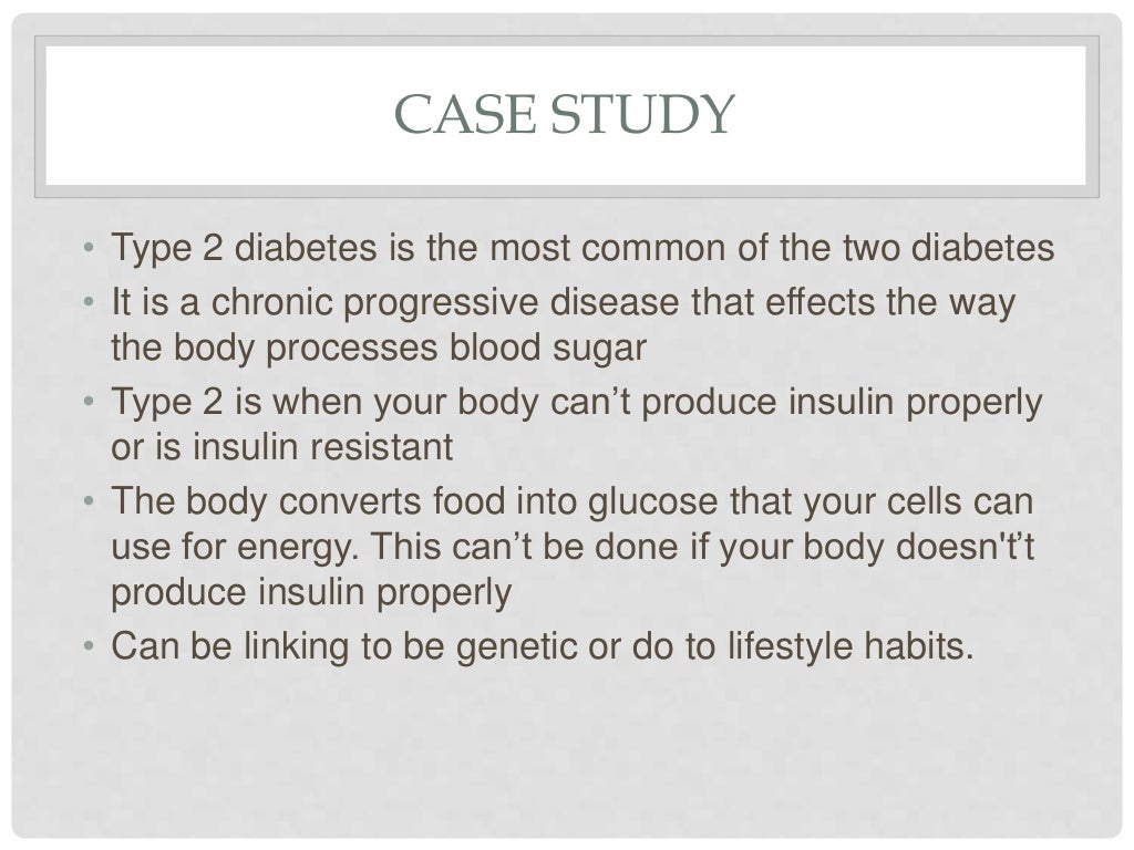 Case Study Type 2 Diabetes