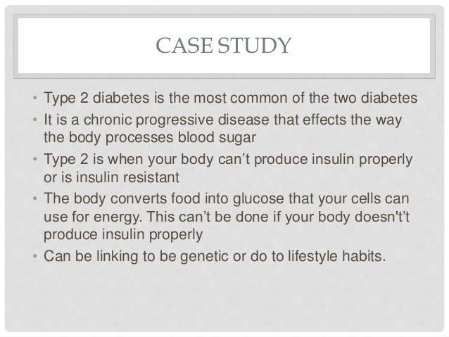 example of diabetes case study