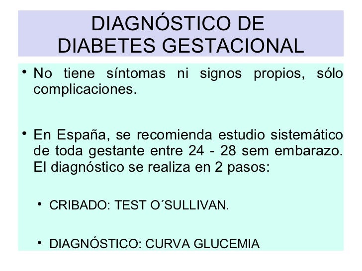 Diabetes gestacional Diabetes gestacional