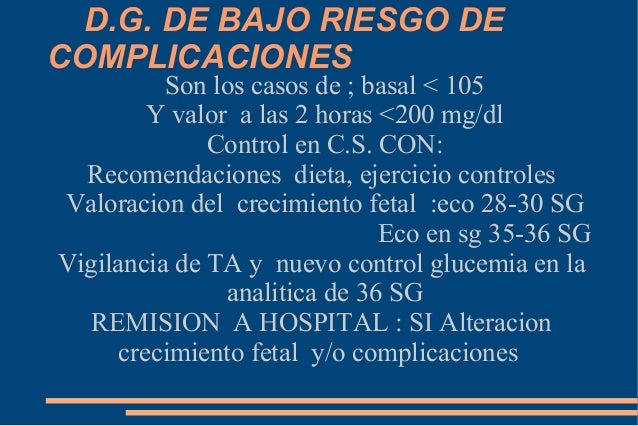 Diabetes gestacional Diabetes gestacional