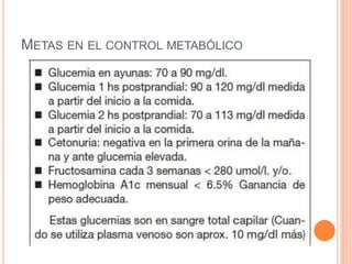 METAS EN EL CONTROL METABÓLICO
 