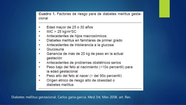 DIABETES GESTACIONAL 2016 DIABETES GESTACIONAL 2016