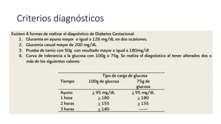 Criterios diagnósticos
 