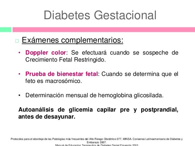 Diabetes gestacional Diabetes gestacional