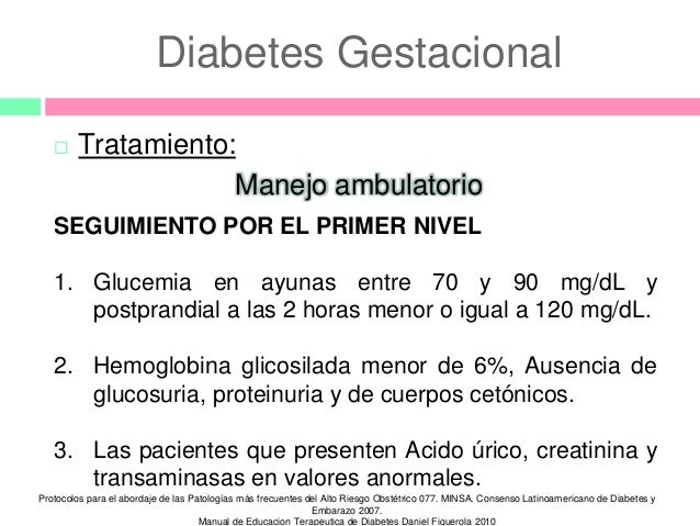 Diabetes gestacional Diabetes gestacional