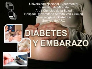 Universidad Nacional Experimental
Francisco de Miranda
Área Ciencias de la Salud
Hospital Universitario Alfredo Van Grieke...