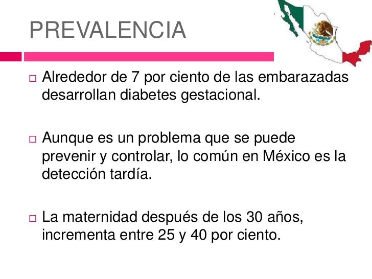 Diabetes gestacional Diabetes gestacional