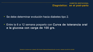Curva de online glucosa postparto