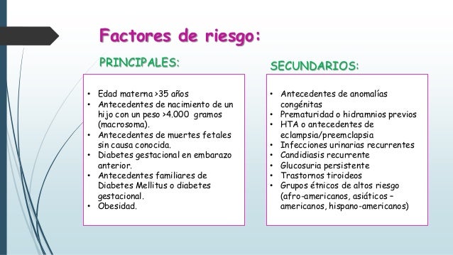 Diabetes gestacional Diabetes gestacional