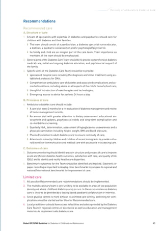 Diabetes in childhood and adolescence guidelines | PDF