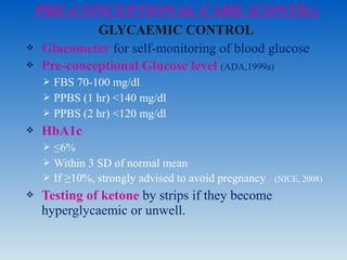 Pregestational Diabetes in pregnancy | PPT