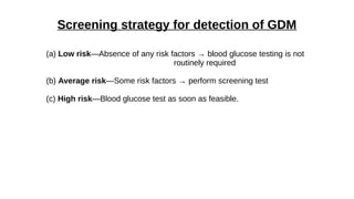 Diabetes in pregnancy-overt diabetes: type I DM, type II DM,Gestational ...