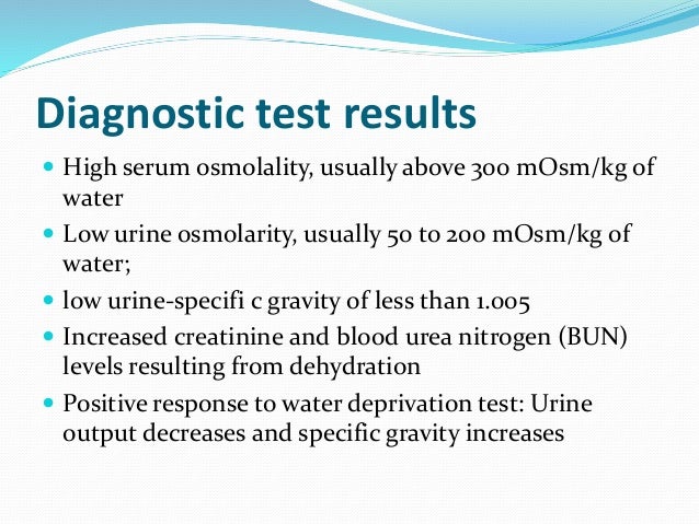 Desmopressin Challenge Test In Diabetes Insipidus