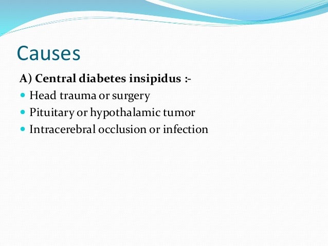 Treatment For Diabetes Insipidus Johns Hopkins Pituitary Center