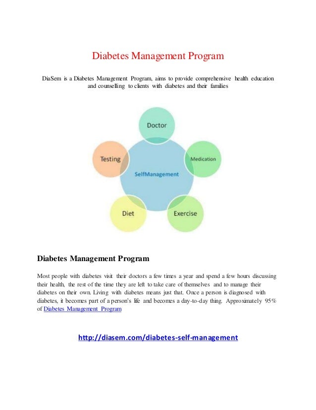 Diabetes management program