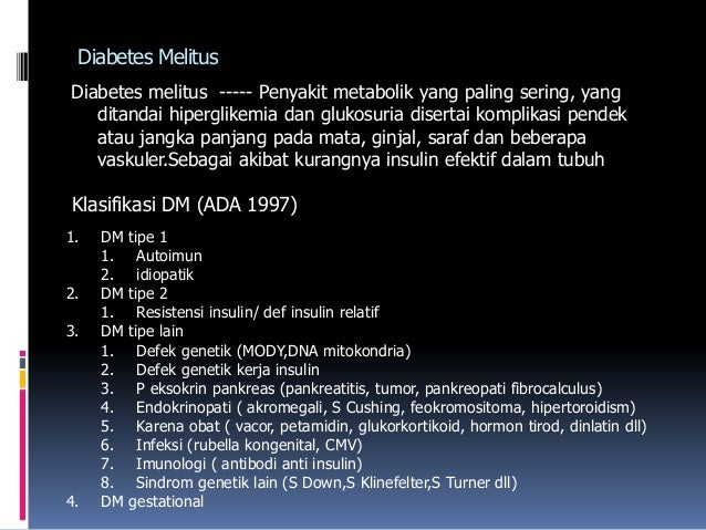 Diabetes Melitus Tipe 2 Dan Tatalaksana Terkini