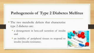 diabetesmelitus type 1 and 2 with pathogenesis | PPTX