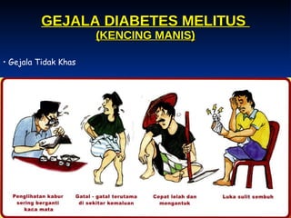 GEJALA DIABETES MELITUS  (KENCING MANIS) Gejala Tidak Khas 