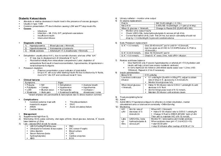 Diabetes mellitus summary