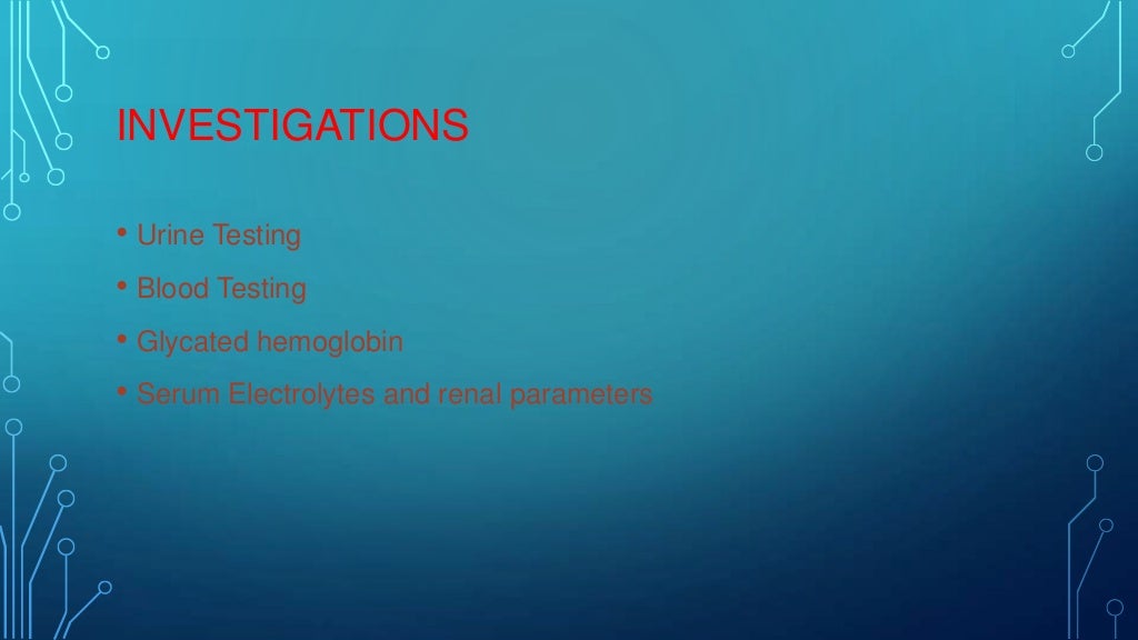 Diabetes Mellitus Definition classification clinical Features invest 