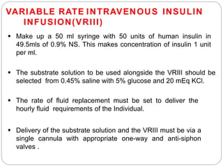 ANAESTHESIA FOR PATIENT WITH DIABETES MELLITUS | PPTX