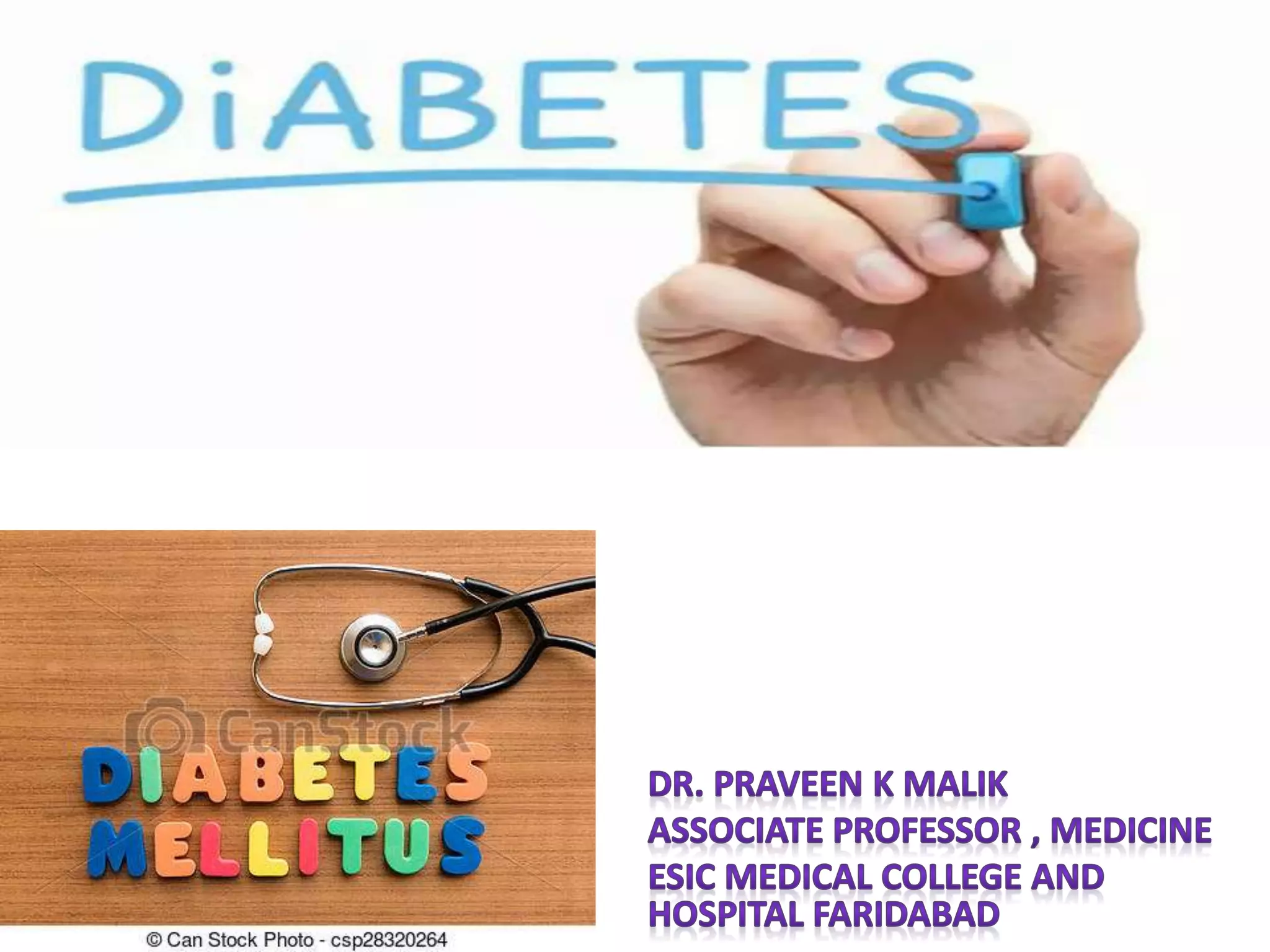 Diabetes mellitus diagnosis and management | PPT