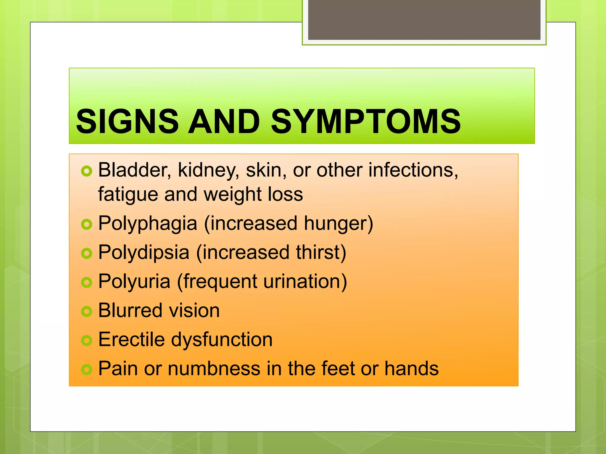 Hunger Dysfunction Diabetes mellitus | PPTX