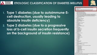 DIABETES MELLITUS diagnosis,classification and Managment.pptx