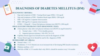 DIABETES MELLITUS with complications Management | PPTX