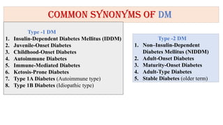 Diabetes mellitus type 1 and type 2.pptx