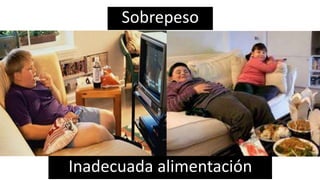 Sobrepeso
Inadecuada alimentación
 
