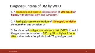 Diabetes Mellitus types, pathogenesis, diagnosis and complications..pptx