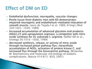 Diabetes mellitus and erectile dysfunction by Dr. Mohand Yaghi PgDip ...