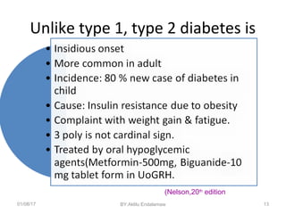 Evidence based nursing management of diabetes mellitus in children | PPT