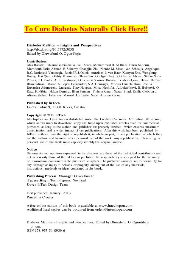 Free Diabetes Books Download Ebooks Online Textbooks