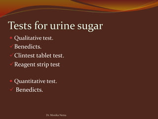 Laboratory diagnosis of Diabetes mellitus | PPTX