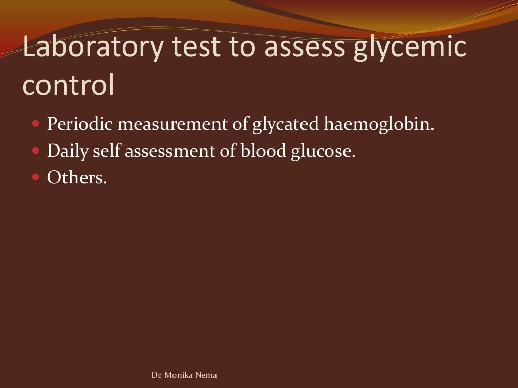 Laboratory diagnosis of Diabetes mellitus