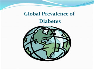Global Prevalence of
Diabetes
 