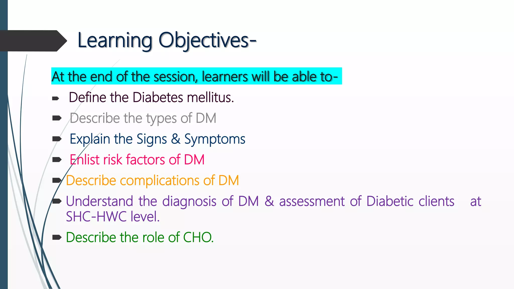 Diabetes mellitus ppt | PPTX