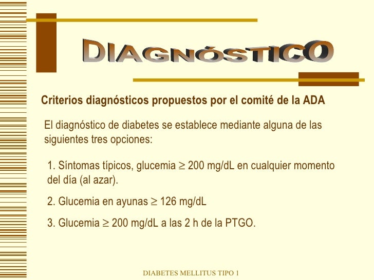 Diabetes Mellitus Tipo 1 Diabetes Mellitus Tipo 1