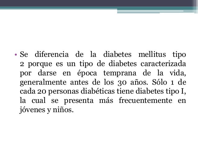 Diabetes mellitus tipo 1 Diabetes mellitus tipo 1