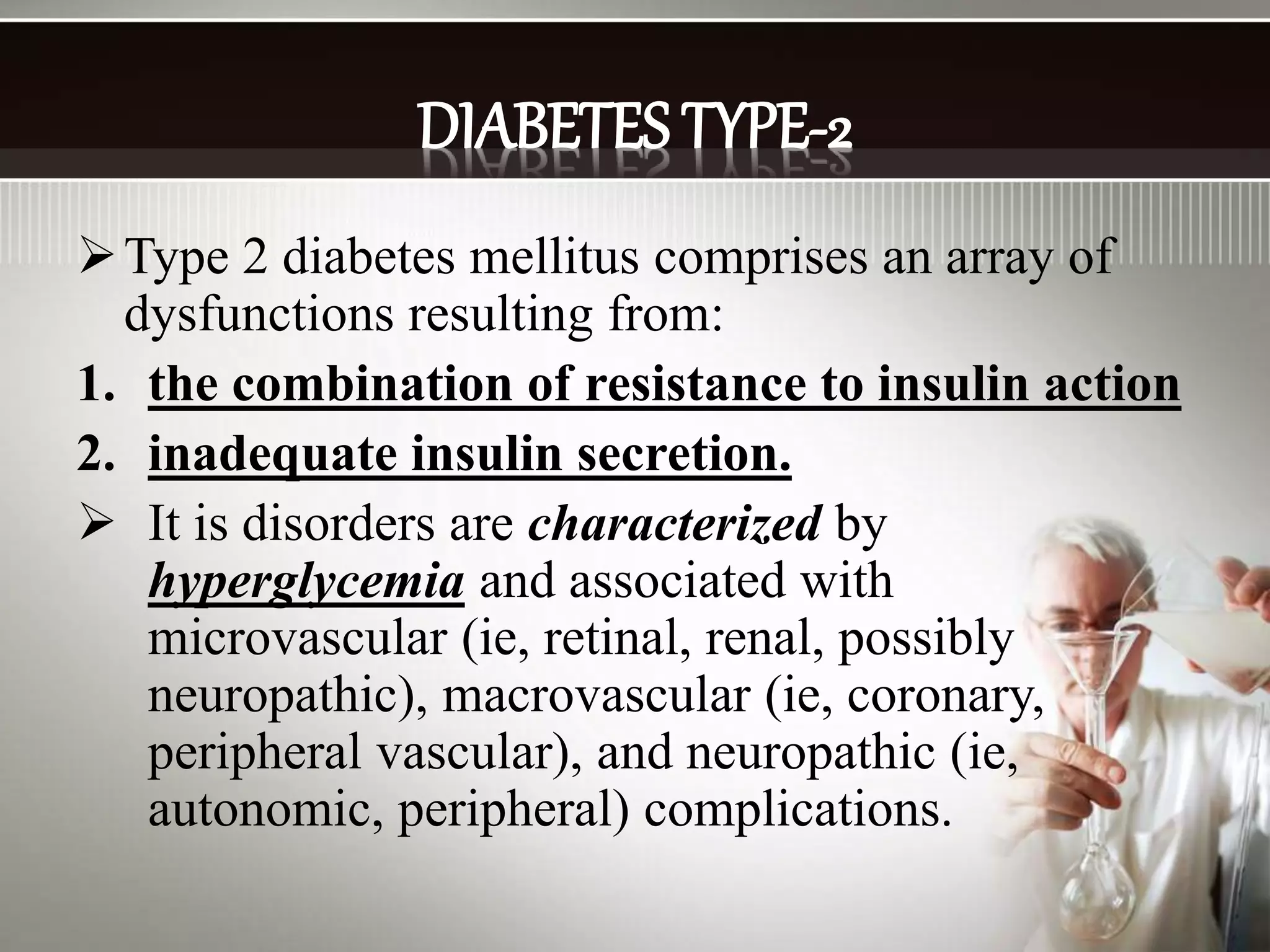 Diabetes mellitus type 2(biochemistry) | PPTX