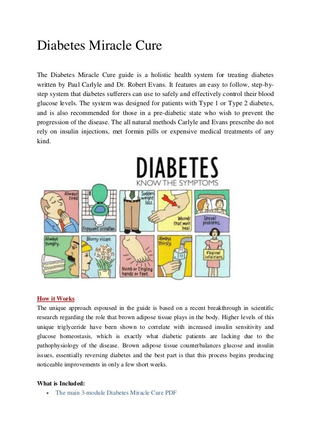 Finally You Can Cure From All Types Of Diabetes - 