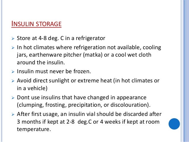 How Long Can Insulin Be Kept At Room Temperature How Long Can Insulin Be Kept At Room Temperature
