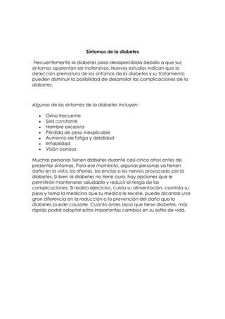 Diabetes, Paulina  Del Bosque