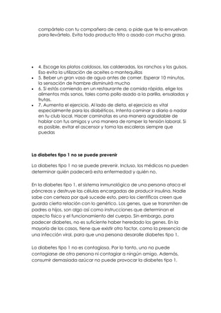 Diabetes, Paulina  Del Bosque