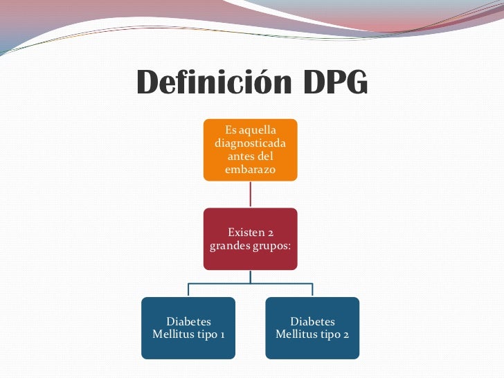 Diabetes pregestacional (dpg)